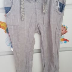 next grey linen boy pants size 2-3 years