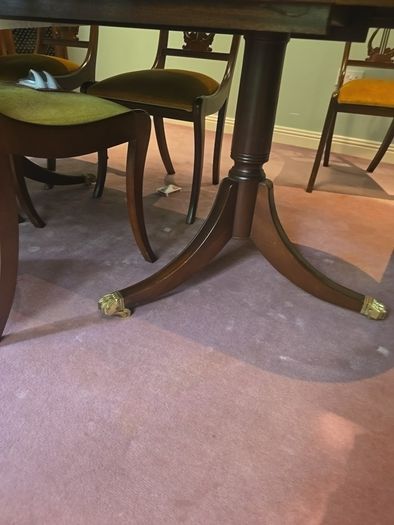 Dining Table And Chairs. 2 End Pieces And 6 Side Ones.  27886