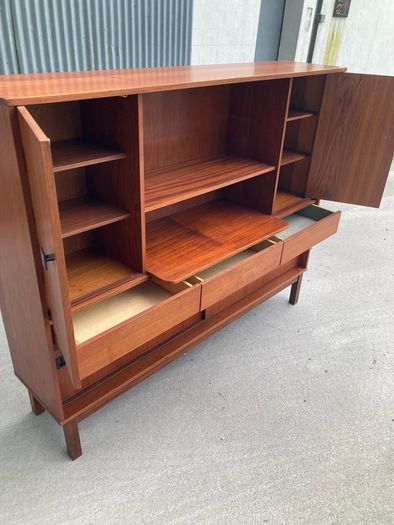 1960s Teak Highboard - Warehouse and Showroom Open Saturday 25th April 12 til 4pm Eircode R95T227