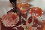 Vintage Carnival glass . Price from 25 euro.