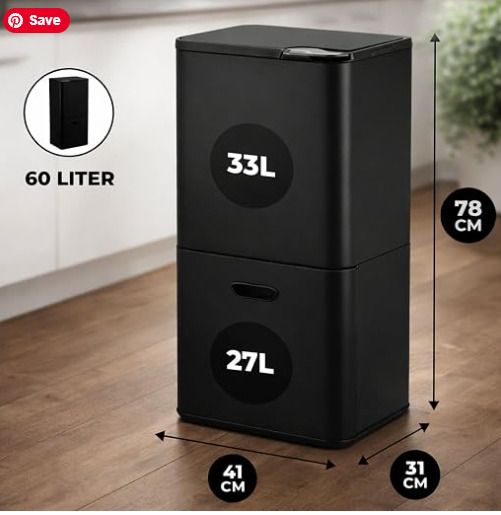 FREE 60L Bin/Recycling Bin/Food Bin all in one!