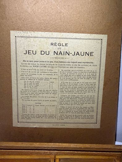 Vintage French Nain Jaune Game - Jura Wooden Box, 5 Trays - Mid-20th Century