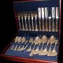 Pristine Unused Newbridge Silverware 24-Piece Cutlery Set in Wooden Canteen Image 5