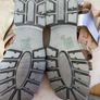 Gladiator style gold wide fit sandals Image 5