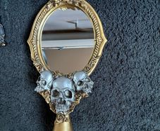 Skull Halloween mirror