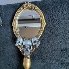 Skull Halloween mirror