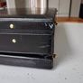 Vintage Black Leather Hard-Shell Attache Briefcase Executive Case Image 4