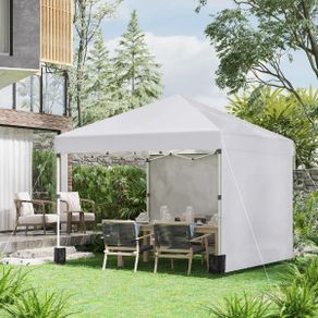 Pop Up Gazebo with 2 Sidewalls 3 x 3m