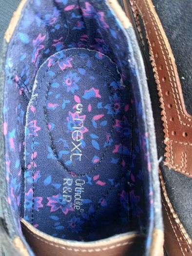 NEXT Tan Brown/Black Boys Leather Shoes