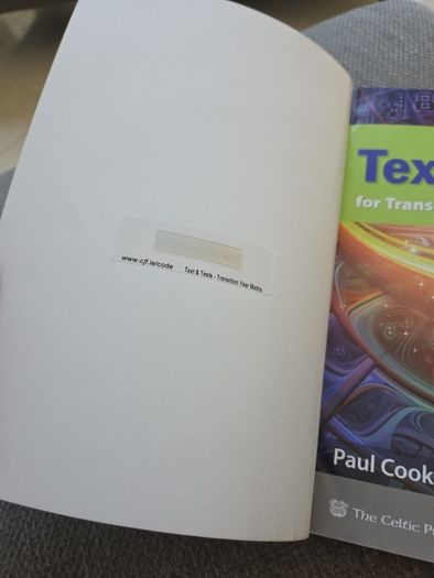 Text and Tests transition year