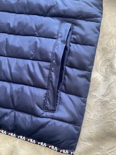 Fila Mens  Navy Hooded Puffer Jacket (Size S)