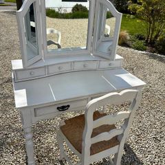 Dressing Table, Mirror and Chair
