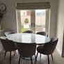 Marble oval table with 6 chairs Image 10