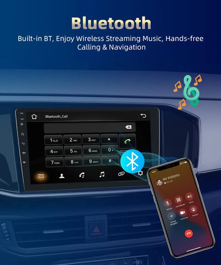 2+32GB 2 Din Car Radio Android 10.0 For VW Volkswagen Golf Polo Passat b7 b6 SEAT leon Skoda 8" inch GPS Wifi 4G