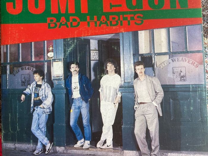 Jump the gun Bad habits picture sleeve vinyl record single in vg+ condition