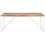 Dining Table 180x90x76 cm Solid Acacia and Mango Wood Image 4