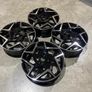 17" Inch Ford Fiesta Alloy wheels 4x108 63.4 TI TDCI ECOBOOST Gloss Black Machined Image 4