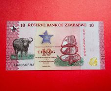 Zimbabwe.  10 Zig  2026   Pick 115 . AA PREFIX ( Uncirculated. )