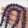 Antique Venetian African Style Floral & African Blue Glass Beads Necklace Image 7