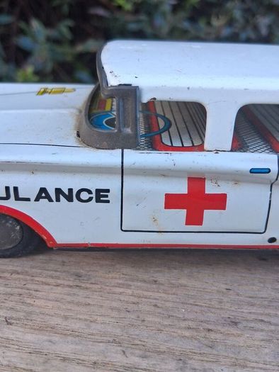 Rare 1960's MTH Japanese Tin plate Friction Ambulance