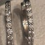 0.54ct lab grown diamond hoop earrings Image 8