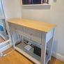 Linen Grey 2 Drawer Console Table Image 2
