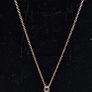 9ct white gold treble clef pendant necklace Image 2