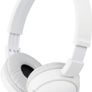 Sony MDR-ZX110AP Wired Overhead Headphones with Microphone, Neodymium Dynamic Drivers, Swivel Fold Design - White Image 9