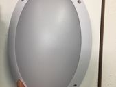 12W LED Oval Bulkheads in white Outdoor