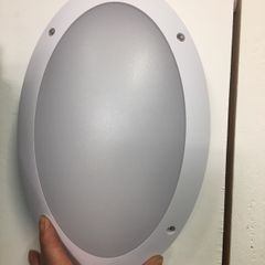 12W LED Oval Bulkheads in white Outdoor