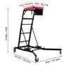 Topside Foldable Automotive Engine Creeper With 4 Swivel Casters Adjustable 3 Tilt Angle Height for Jeep Pickup Truck Van Image 5