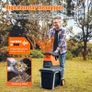 BRAND NEW Electric Plant Shredder 2800W Plant Branch Shredder 45MM Max Cutting Diameter 55L Garden Shredder with Wheels and Push Rod Image 2
