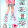Kids Adjustable Unicorn Roller Skates (Light-Up Wheels) - Size S (UK 6C-9C) Image 4
