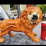 Stunning 15inch Staffordshire Lion Figure Image 4