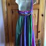 South Ladies Multicoloured Silk one shoulder dress size 12 includes postage Image 4