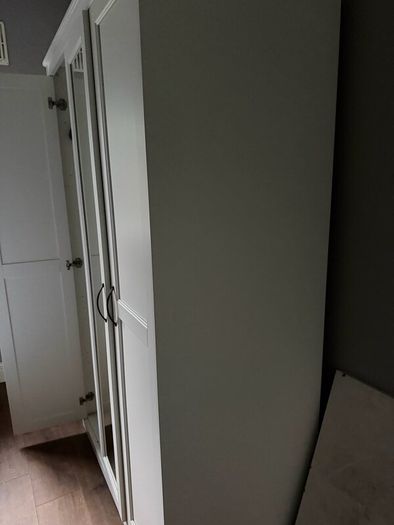 Single Bed and Wardrobe