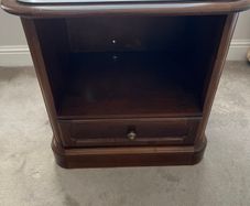 Two large bedside tables / lockers