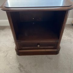 Two large bedside tables / lockers