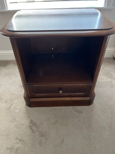 Two large bedside tables / lockers