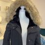 Reduced Black Hooded Long Winter Coat from Zara Size Small UK 8 / EU 36 Image 7