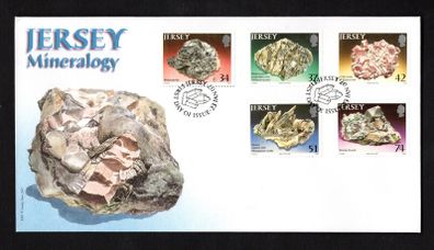 2007 Jersey Minerals Commemorative Stamps First Day Cover (FDC)