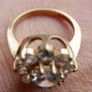 Vintage 9ct Yellow Gold 375 Cubic Zirconia Cluster Ring 5.0g Image 4