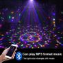 Disco Lights 9 LED Color 12W Disco Ball Sound Activated Party Lights Bluetooth Speaker,7 Modes Stage Par Light Home Room Parties Christmas Karaoke Bar Show Image 5