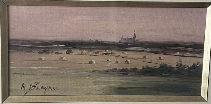 Kate Beagan four Oil on Board paintings