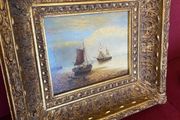 Vintage Oil on Board Maritime Painting