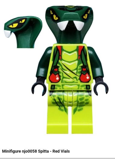 Lego Ninjago njo0058 Spitta - Red Vials