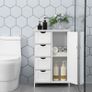 Bathroom Storage Cabinet with Drawers White Image 4