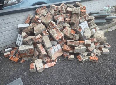 Broken bricks
