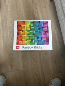 Lego Rainbow Bricks 1000 piece jigsaw puzzle