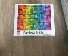 Lego Rainbow Bricks 1000 piece jigsaw puzzle